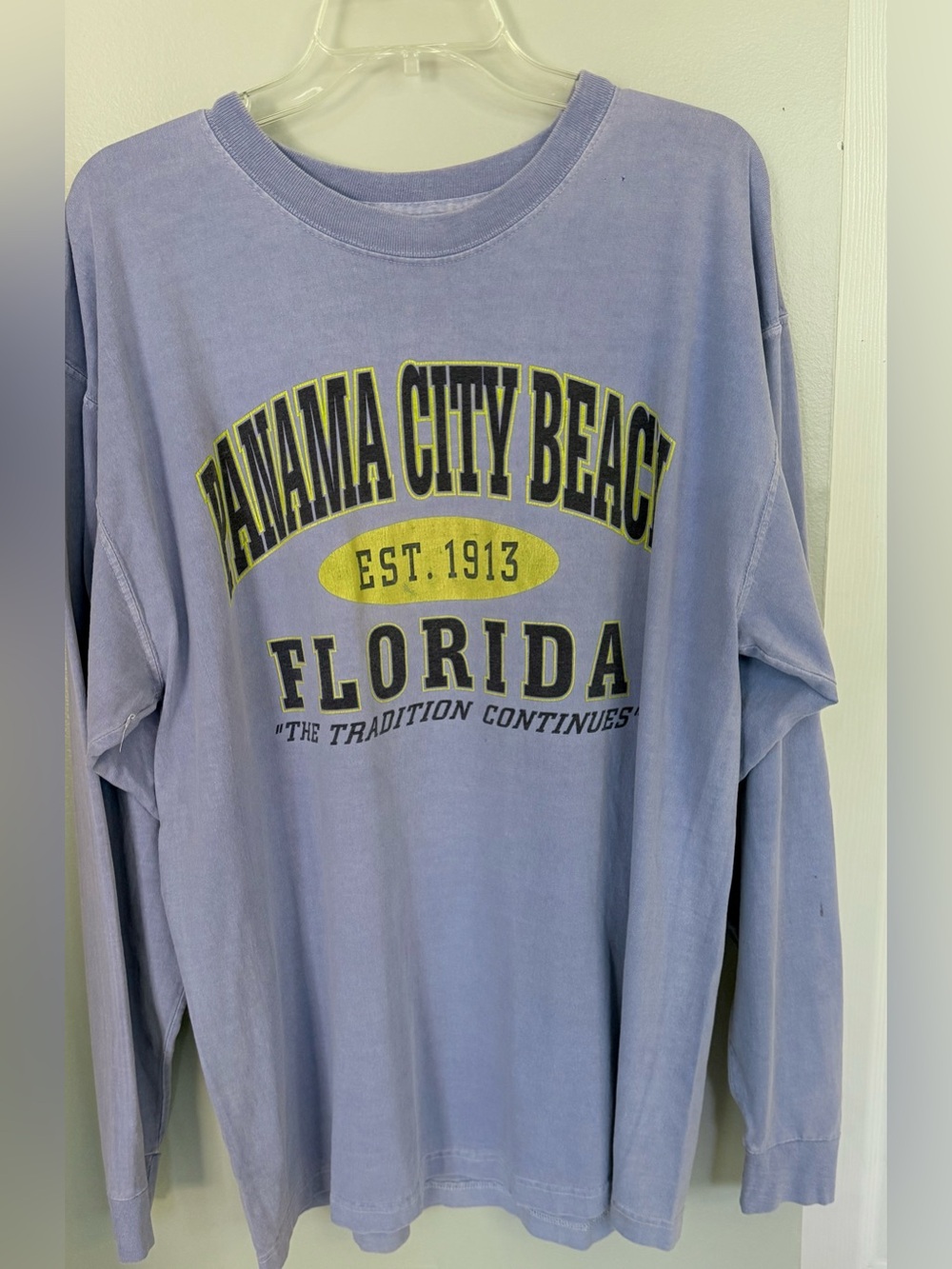 Vintage Wise Guy Panama City Beach Florida 90s LS T-Shirt Y2K Men's XL Tradition